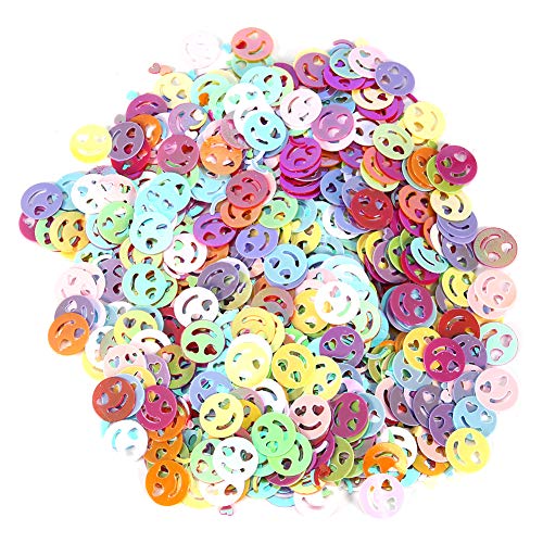 Buntes Konfetti 60g/Beutel, Dekorationssets Nagelkunst & Zubehör Konfetti, Hochzeitskonfetti, für Geburtstagsfeier Hochzeit DIY Ballon(Smiley) von Atyhao