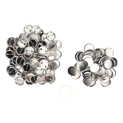 Button-Teile, Runde Form, Leicht, Langlebig, 100 Sets, Blanko-Button-Maker-Zubehör für Bastelarbeiten (44MM) von Atyhao