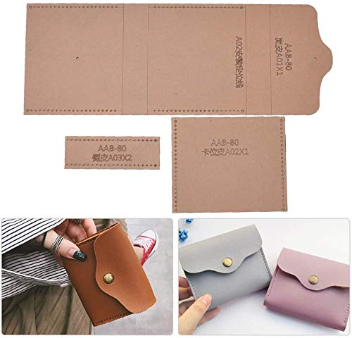 Coin Purse Template Set, Acryl Coin Purse Wallet Vorlage DIY handgefertigte Lederform Handtasche Herstellung Vorlage für BrieftascheZubehör von Atyhao