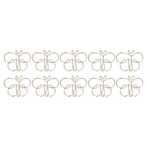 Goldene Büroklammern, Büroklammer, Schmetterling, Kleine Metallförmige Büroklammer, Kreative Formen, 50 Stück, Schmetterlinge, Tierklammern Goldene Büroklammern, Büroklammer, Schmetterling, Kleine Metallförmige Büroklammer, Kreative Formen, 50 Stück, Schmetterlinge, Tierklammern von Atyhao
