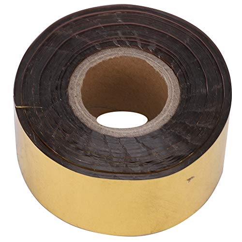 Heißprägefolienpapier, 3 cm Breite 120 Meter Heißfolienprägepapier DIY Dekoration für Stoffverpackung PVC Leder PU Papier Logo Prägung[Gold]Metallpapier von Atyhao
