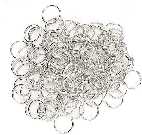 Offene Biegeringe, 1000 Stück 7 mm Silber Offene Biegeringe Offene Steckverbinder Kreis Metallfunde DIY Handgefertigter Schmuck Zubehör Offener Biegering Silber Eisen Schlüsselbund SteckerRingel von Atyhao