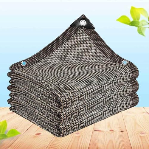 AuMarndi Garten-Schattenstoff, UV-Schutz, rechteckig, Netzstoff, atmungsaktiv, Sonnenschutz, wärmeisolierender Schatten für Balkone/Gewächshäuser, anpassbare Größen, Braun, 6 x 8 m AuMarndi Garten-Schattenstoff, UV-Schutz, rechteckig, Netzstoff, atmungsaktiv, Sonnenschutz, wärmeisolierender Schatten für Balkone/Gewächshäuser, anpassbare Größen, Braun, 6 x 8 m von AuMarndi