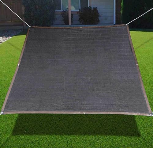 AuMarndi Gewächshaus-Schattensegel, 5 m x 4 m, rechteckig, atmungsaktiv, reißfest, Netzstoff, verstärkter Rand, reißfest, für Schatten, Netzplane, Pergola, Sichtschutznetz, schwarz, 5 x 8 m von AuMarndi