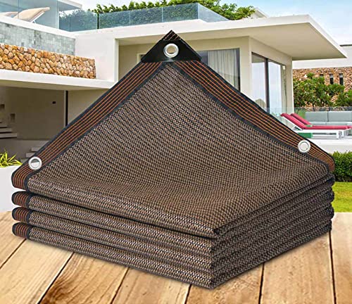 AuMarndi Netz-Vordach für Garten, Outdoor, Netzstoff, verstärkter Netzstoff, Sonnenschutz für Pflanzen, Blumen, Terrasse, Braun, 6 x 7 m AuMarndi Netz-Vordach für Garten, Outdoor, Netzstoff, verstärkter Netzstoff, Sonnenschutz für Pflanzen, Blumen, Terrasse, Braun, 6 x 7 m von AuMarndi