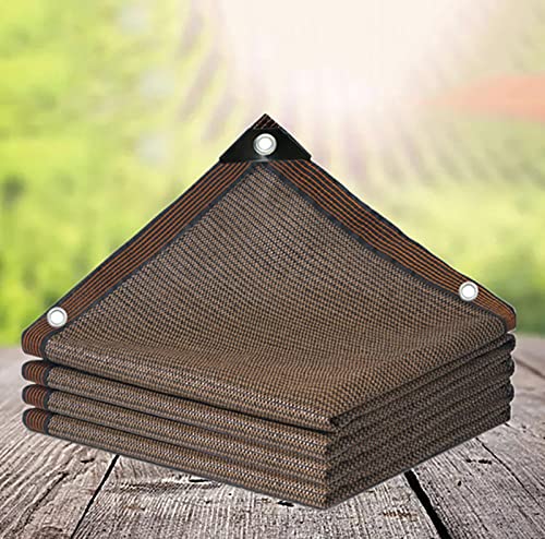 AuMarndi Pergola-Abdeckung, Sonnensegel, Stoff, Wintergarten, Schatten, atmungsaktiv, reißfest, Netzstoff, verstärkter Rand, reißfest, für Garten/Balkon/Innenhof, anpassbare Größen, Braun, 4 x 7 m AuMarndi Pergola-Abdeckung, Sonnensegel, Stoff, Wintergarten, Schatten, atmungsaktiv, reißfest, Netzstoff, verstärkter Rand, reißfest, für Garten/Balkon/Innenhof, anpassbare Größen, Braun, 4 x 7 m von AuMarndi