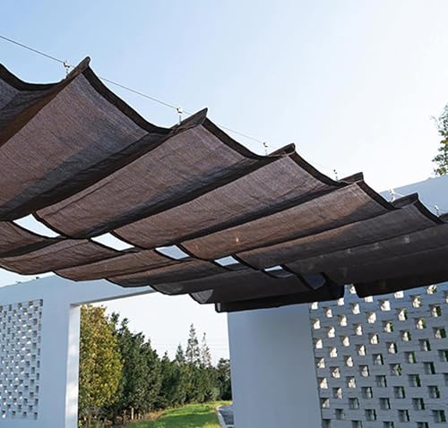AuMarndi Pergola Schattenabdeckung, Sonnendach für Terrasse, Segel, Markise, Netzstoff, atmungsaktiv, Sonnenschutzmittel, wärmeisolierender Schatten für Gewächshäuser, Innenhöfe und Blumenpflanzen von AuMarndi