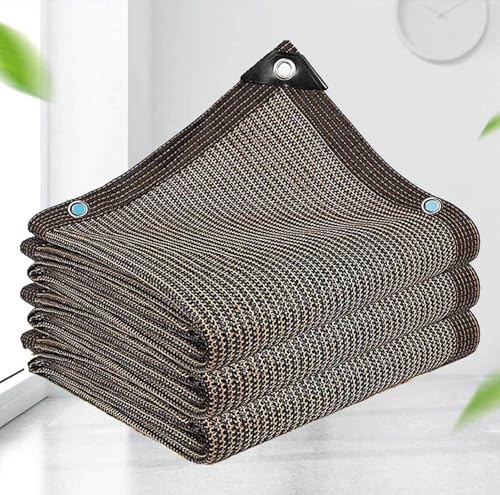 AuMarndi Rechtwinkliges Sonnensegel für Garten, Sonnenschutz, atmungsaktiv, reißfest, Netzstoff, verstärkter Rand, reißfest, Schattennetz für Pflanzen, Gewächshäuser, Terrassen, Braun, 5 x 8 m AuMarndi Rechtwinkliges Sonnensegel für Garten, Sonnenschutz, atmungsaktiv, reißfest, Netzstoff, verstärkter Rand, reißfest, Schattennetz für Pflanzen, Gewächshäuser, Terrassen, Braun, 5 x 8 m von AuMarndi