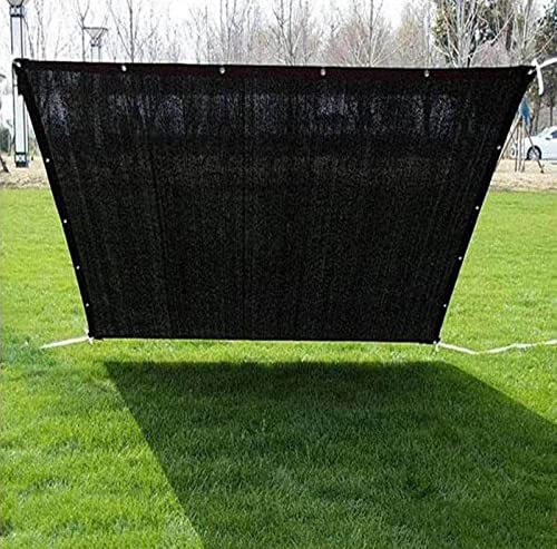 AuMarndi Schattenstoff für Gartenpflanzen im Freien, Netzstoff, verstärktes Schattennetz, Sonnenschutz für Balkon/Gewächshäuser, anpassbare Größen, Schwarz, 6 x 8 m von AuMarndi