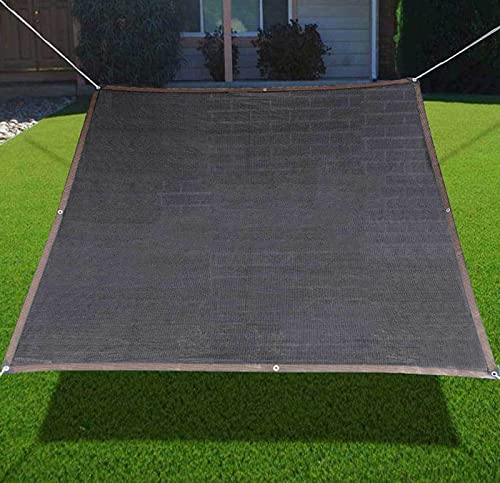 AuMarndi Schattentuch für Gewächshaus, Outdoor, Sonnensegel, Netzstoff, atmungsaktiv, Sonnenschutzmittel, wärmeisolierend, Schatten für Garten, Pergola, Pflanze, Balkon, Hof, schwarz, 6 x 6 m von AuMarndi