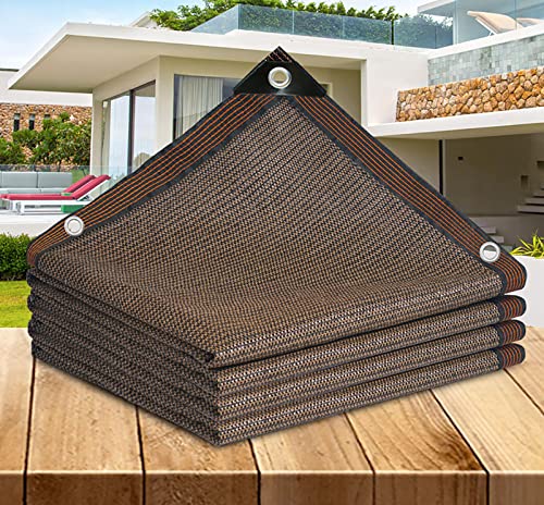 AuMarndi Schattentuch für Gewächshaus, Outdoor, Sonnensegel, multifunktional, rechteckig, Netzstoff, atmungsaktiv, für Garten, Gewächshaus, Terrassen, Sichtschutznetz, braun, 5 x 8 m AuMarndi Schattentuch für Gewächshaus, Outdoor, Sonnensegel, multifunktional, rechteckig, Netzstoff, atmungsaktiv, für Garten, Gewächshaus, Terrassen, Sichtschutznetz, braun, 5 x 8 m von AuMarndi