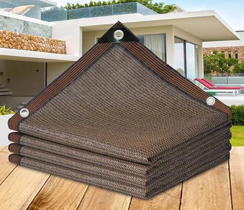 AuMarndi Schattentuch für Terrasse, Sonnensegel, 4 m x 5 m, Sonnenverdeck, atmungsaktiv, reißfest, Netzstoff, verstärkter Rand, reißfest, für den Außenbereich, für Schatten, Pflanzen, Blumen, Terrasse von AuMarndi