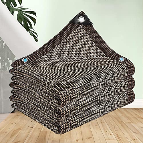 AuMarndi Sonnensegel, Netzstoff, 90 % Netzstoff, atmungsaktiv, Sonnenschutz, wärmeisolierender Schatten für Garten, Pergola, Pflanze, Balkon, Hof, Braun, 6 x 6 m AuMarndi Sonnensegel, Netzstoff, 90 % Netzstoff, atmungsaktiv, Sonnenschutz, wärmeisolierender Schatten für Garten, Pergola, Pflanze, Balkon, Hof, Braun, 6 x 6 m von AuMarndi