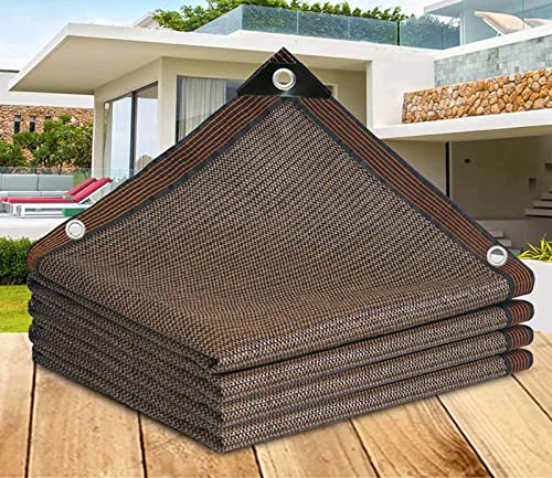 AuMarndi Sonnensegel, Sonnenschutz, Sonnenschutz, Netzstoff, atmungsaktiv, Sonnenschutz, wärmeisolierender Schatten für Gewächshäuser, Innenhöfe und Blumen, Pflanzen, Braun, 5 x 6 m AuMarndi Sonnensegel, Sonnenschutz, Sonnenschutz, Netzstoff, atmungsaktiv, Sonnenschutz, wärmeisolierender Schatten für Gewächshäuser, Innenhöfe und Blumen, Pflanzen, Braun, 5 x 6 m von AuMarndi