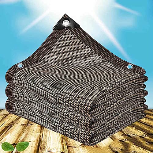 AuMarndi Sonnensegel, Sonnensegel, Schattenstoff, Pflanzen, 3 x 4 m, multifunktional, rechteckig, Netzstoff, atmungsaktiv, für Garten, Gewächshaus, Terrassen, Sichtschutznetz, braun, 5 x 6 m AuMarndi Sonnensegel, Sonnensegel, Schattenstoff, Pflanzen, 3 x 4 m, multifunktional, rechteckig, Netzstoff, atmungsaktiv, für Garten, Gewächshaus, Terrassen, Sichtschutznetz, braun, 5 x 6 m von AuMarndi