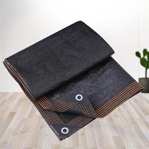 AuMarndi Sonnensegel aus atmungsaktivem Netzstoff, für Gewächshäuser, Terrassen und Pflanzen, Schwarz, 4 x 6 m von AuMarndi