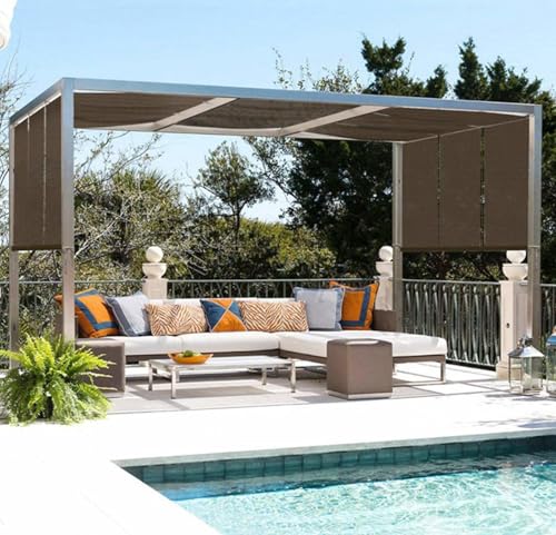 AuMarndi Sonnensegel für Garten, 90 % atmungsaktiv, Netzstoff, Schattensegel, Schattennetz, Outdoor-Netz für Garten, Pergola, Pflanze, Balkon, Hof, Braun, 6 x 8 m AuMarndi Sonnensegel für Garten, 90 % atmungsaktiv, Netzstoff, Schattensegel, Schattennetz, Outdoor-Netz für Garten, Pergola, Pflanze, Balkon, Hof, Braun, 6 x 8 m von AuMarndi