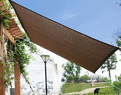 AuMarndi Sonnensegel für Garten, 90 % multifunktional, rechteckig, Netzstoff, atmungsaktiv, für Gewächshäuser, Innenhöfe und Blumenpflanzen, braun, 6 x 6 m AuMarndi Sonnensegel für Garten, 90 % multifunktional, rechteckig, Netzstoff, atmungsaktiv, für Gewächshäuser, Innenhöfe und Blumenpflanzen, braun, 6 x 6 m von AuMarndi
