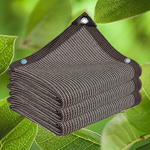 AuMarndi Sonnensegel für Garten, Schattennetz für Terrasse, multifunktional, rechteckig, Netzstoff, atmungsaktiv, für den Außenbereich, Schatten/Pflanze/Blume/Terrasse, Braun, 6 x 6 m AuMarndi Sonnensegel für Garten, Schattennetz für Terrasse, multifunktional, rechteckig, Netzstoff, atmungsaktiv, für den Außenbereich, Schatten/Pflanze/Blume/Terrasse, Braun, 6 x 6 m von AuMarndi