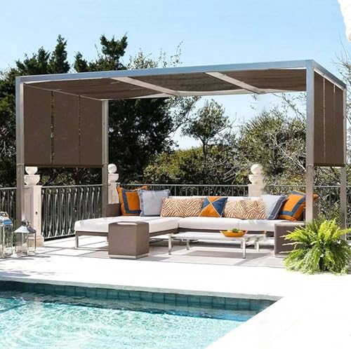 AuMarndi Sonnensegel für Garten, Schwarz, atmungsaktiver Netzstoff, Sichtschutz für Gewächshaus, Pergola, Garten, Braun, 5 x 8 m AuMarndi Sonnensegel für Garten, Schwarz, atmungsaktiver Netzstoff, Sichtschutz für Gewächshaus, Pergola, Garten, Braun, 5 x 8 m von AuMarndi