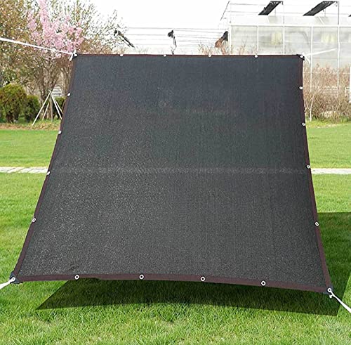 AuMarndi Sonnensegel für Garten, kleiner Sonnenschutz für Pflanzen, multifunktional, rechteckig, Netzstoff, atmungsaktiv, Schatten für Gewächshäuser, Innenhöfe und Blumenpflanzen, Schwarz, 4 x 4 m von AuMarndi