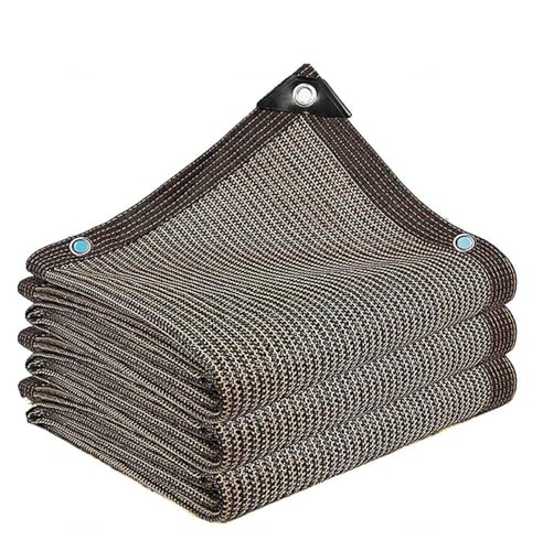 AuMarndi Sonnensegel für Garten, schwarz, Schattenstoff, Netzstoff, atmungsaktiv, Sonnenschutz, wärmeisolierender Schatten für Schatten, Pergola, Sichtschutznetz, Braun, 2 x 4 m AuMarndi Sonnensegel für Garten, schwarz, Schattenstoff, Netzstoff, atmungsaktiv, Sonnenschutz, wärmeisolierender Schatten für Schatten, Pergola, Sichtschutznetz, Braun, 2 x 4 m von AuMarndi