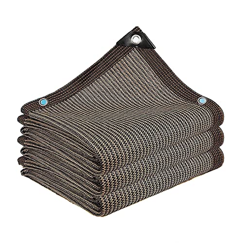 AuMarndi Sonnensegel für Wintergarten, Sonnenschutz, atmungsaktiv, reißfest, Netzstoff, verstärkter Rand, reißfest, Schattennetz für Gewächshaus, Pergola, Garten, Braun, 4 x 8 m AuMarndi Sonnensegel für Wintergarten, Sonnenschutz, atmungsaktiv, reißfest, Netzstoff, verstärkter Rand, reißfest, Schattennetz für Gewächshaus, Pergola, Garten, Braun, 4 x 8 m von AuMarndi