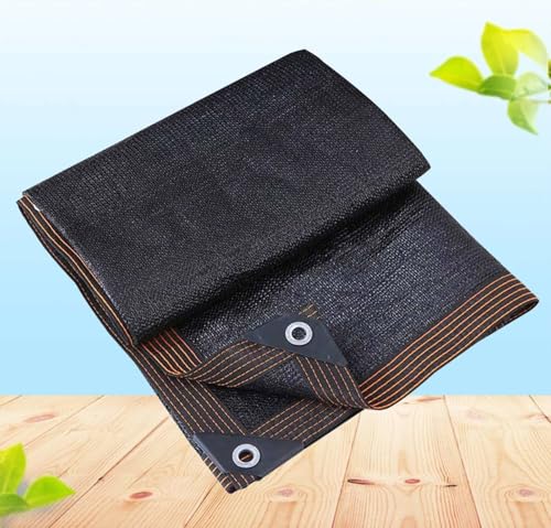 AuMarndi Sonnensegel für den Garten, Pergola, Schattenabdeckung, Netzstoff, atmungsaktiv, Sonnenschutz, wärmeisolierender Schatten für Schatten, Netzplane, Pergola, Sichtschutznetz, schwarz, 6 x 8 m AuMarndi Sonnensegel für den Garten, Pergola, Schattenabdeckung, Netzstoff, atmungsaktiv, Sonnenschutz, wärmeisolierender Schatten für Schatten, Netzplane, Pergola, Sichtschutznetz, schwarz, 6 x 8 m von AuMarndi