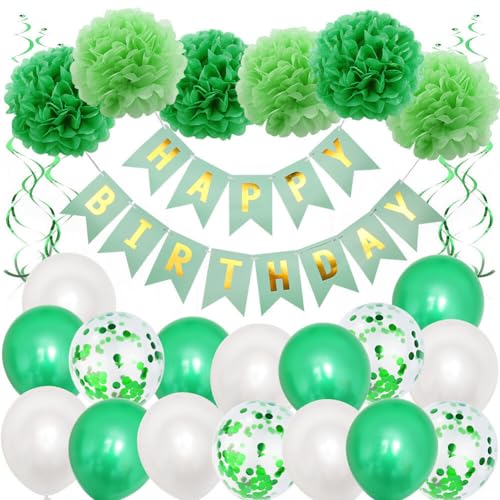 Aublinto Party-Deko Luftballons Geburtstag Happy Birthday Ballon Happy Birthday Banner Hängende Geburtstag Girlande für Party Deko Kindergeburtstag Deko Geburtstag & Party Zubehör Typ 3 von Aublinto