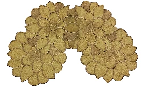 Aude Home Deckchen 2er Packung Tischdeckenset 30x45 oval, Goldbraun, Organza Aude Home Deckchen 2er Packung Tischdeckenset 30x45 oval, Goldbraun, Organza von Aude Home