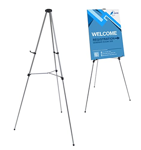 Leicht Aluminium Teleskop Display Staffelei von Audio-Visual Direct