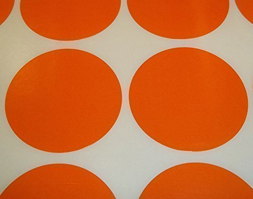 Audioprint Ltd. Pack 60 Runde Farbcode Display Punkte Aufkleber Etiketten - Orange, 15mm von Audioprint Ltd.