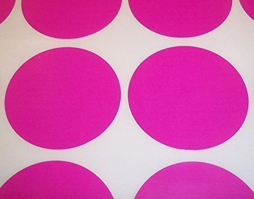 Audioprint Ltd. Runde Aufkleber Punkte 60 Stück Farbig Blank Preisetiketten Aufkleber Etiketten - 38mm, Rosa von Audioprint Ltd.