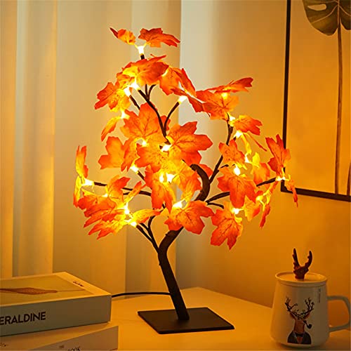 Audor LED Ahornblatt Baum Licht, USB Baumlicht 50cm 24 LEDs Schreibtischlampe Ahornblatt Warmweiß, Herbstdeko Blätter Lichterkette für Erntedankfest Weihnachten Innen Deko Ostern Audor LED Ahornblatt Baum Licht, USB Baumlicht 50cm 24 LEDs Schreibtischlampe Ahornblatt Warmweiß, Herbstdeko Blätter Lichterkette für Erntedankfest Weihnachten Innen Deko Ostern von Audor