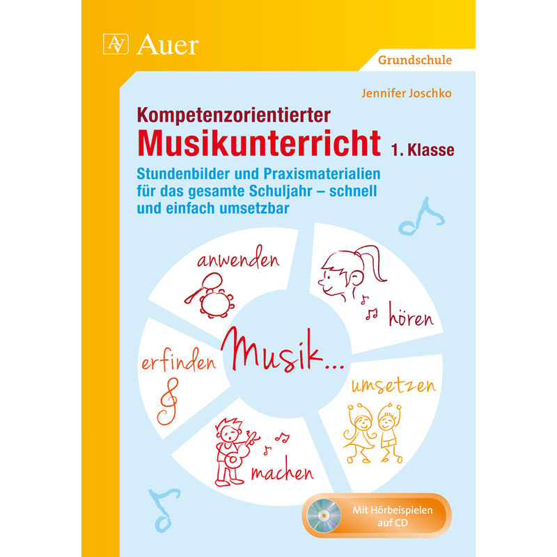 Kompetenzorientierter Musikunterricht 1. Klasse, M. 1 Cd-Rom - Jennifer Joschko, Gebunden von Auer Verlag in der AAP Lehrerwelt GmbH