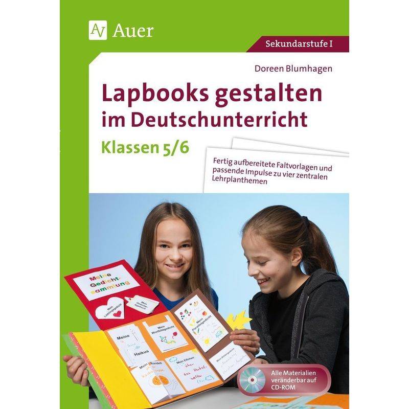 Lapbooks Gestalten Im Deutschunterricht 5-6, M. 1 Cd-Rom - Doreen Blumhagen, Gebunden von Auer Verlag in der AAP Lehrerwelt GmbH