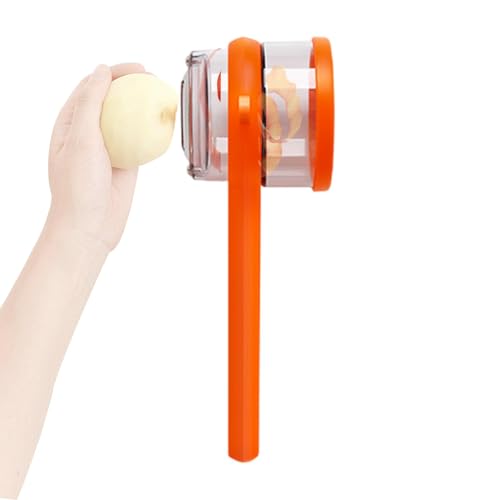 Aufquwk Schäler mit Aufbewahrungsbox,Obstschäler mit Behälter,Doppelseitiger Edelstahlschneider Kartoffelschäler - Multifunktionsschäler, Küchenschälgerät für Karotten, Kartoffeln von Aufquwk