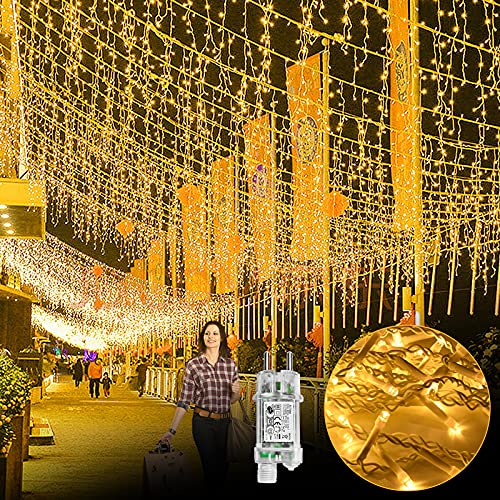 AufuN LED Lichterkette außen und innen 200 LEDs 5m Deko LED Regenkette IP44 Schutz, 8 Modi mit Stecker, Fernbedienung mit Timer, Halloween Weihnachten Hochzeit Party, Eisregen Form, Warmweiß AufuN LED Lichterkette außen und innen 200 LEDs 5m Deko LED Regenkette IP44 Schutz, 8 Modi mit Stecker, Fernbedienung mit Timer, Halloween Weihnachten Hochzeit Party, Eisregen Form, Warmweiß von AufuN