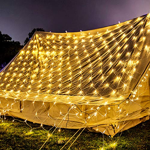 AufuN LED Lichternetz 3 x 2 m Vorhang Lichter Netz Beleuchtung Deko Weihnachten Net lights Halloween, Hochzeit, Party oder Stimmung Lichter 250LEDs Warmweiß AufuN LED Lichternetz 3 x 2 m Vorhang Lichter Netz Beleuchtung Deko Weihnachten Net lights Halloween, Hochzeit, Party oder Stimmung Lichter 250LEDs Warmweiß von AufuN