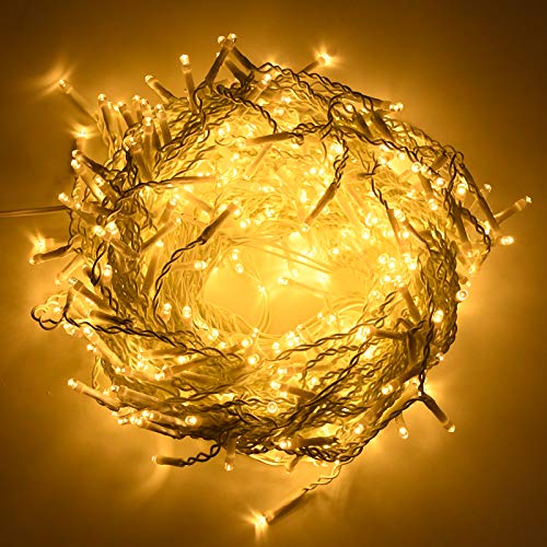 Aufun 10M 400LED Eisregen Lichterkette Außen Innen, Warmweiß Lichtervorhang IP44 Wasserdicht mit Timer, 8 Modi Weihnachtsbeleuchtung Lichtervorhang Außen für Balkon,Party,Traufe,Geländer Aufun 10M 400LED Eisregen Lichterkette Außen Innen, Warmweiß Lichtervorhang IP44 Wasserdicht mit Timer, 8 Modi Weihnachtsbeleuchtung Lichtervorhang Außen für Balkon,Party,Traufe,Geländer von AufuN