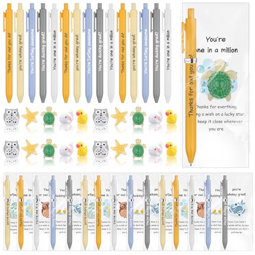 25-teiliges Set Dankeschön-Geschenke, inspirierende, emotionale Unterstützung, Geschenke, Großpackung, motivierende Kugelschreiber, Dankeskarten, Harz, Tiere, Mitarbeiter, Wertschätzungsgeschenk für 25-teiliges Set Dankeschön-Geschenke, inspirierende, emotionale Unterstützung, Geschenke, Großpackung, motivierende Kugelschreiber, Dankeskarten, Harz, Tiere, Mitarbeiter, Wertschätzungsgeschenk für von Augenstern