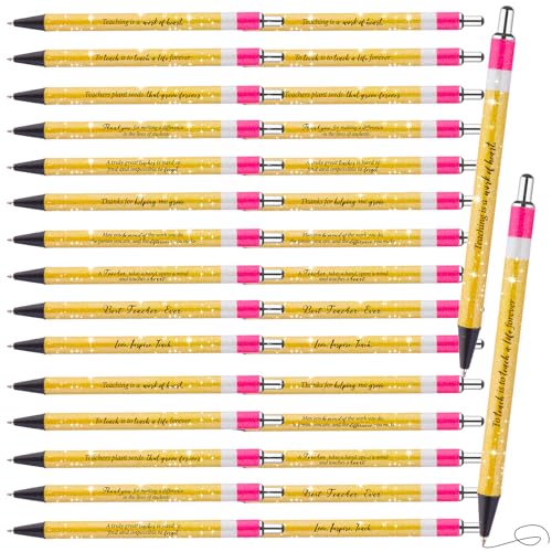 30 Stück Kugelschreiber für Abschlusslehrer, inspirierende Kugelschreiber, motivierende Glitzerstifte, Dankeschön-Geschenke für Kollegen, Mitarbeiter, Büro, Gastgeschenk, Schulbedarf 30 Stück Kugelschreiber für Abschlusslehrer, inspirierende Kugelschreiber, motivierende Glitzerstifte, Dankeschön-Geschenke für Kollegen, Mitarbeiter, Büro, Gastgeschenk, Schulbedarf von Augenstern