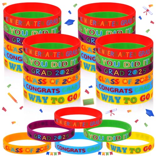 30 Stück Schulabgänger, Geschenk für Schulabschluss, Klasse 2025, Kindergarten, Abschlussfeier, Gummi-Armbänder, Vorschulabschluss, Geschenke für Schüler von Lehrern von Augenstern