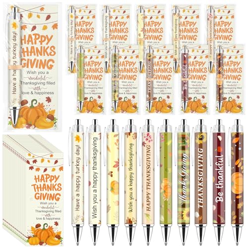 30er-Set Herbst-Stifte, Thanksgiving-Geschenke, Großpackung Herbst-Wertschätzungsgeschenke, inklusive inspirierendem Kugelschreiber mit Kürbis-Grußkarte, Herbst-Partygeschenke, Dankeschön-Geschenk für 30er-Set Herbst-Stifte, Thanksgiving-Geschenke, Großpackung Herbst-Wertschätzungsgeschenke, inklusive inspirierendem Kugelschreiber mit Kürbis-Grußkarte, Herbst-Partygeschenke, Dankeschön-Geschenk für von Augenstern