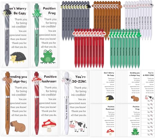 Inspirierende Kugelschreiber, Großpackung, Geschenk, lustige Tierstifte, Mitarbeiter, Wertschätzung, Geschenke, positive Karte, Dankeschön, motivierende, emotionale Unterstützung für Kollegen von Augenstern
