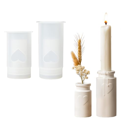 2 Stück Vase Silikonform, Gießform Kerzenhalter, Silikonform Vase DIY Resin Formen, Giessformen Vase Gießformen Silikon, Gipsformen zum Gießen fur Kerzenhalter Vasen Handwerk 2 Stück Vase Silikonform, Gießform Kerzenhalter, Silikonform Vase DIY Resin Formen, Giessformen Vase Gießformen Silikon, Gipsformen zum Gießen fur Kerzenhalter Vasen Handwerk von Augesak