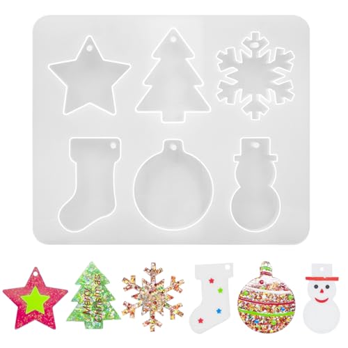 Gießform Weihnachten, Raysin Gießformen Silikon Weihnachten, Silikonformen Weihnachten Anhänger Weihnachtsbaum Schneeflocke Sterne, Epoxidharz Formen Weihnachten für Weihnachtsdekorationen Gießform Weihnachten, Raysin Gießformen Silikon Weihnachten, Silikonformen Weihnachten Anhänger Weihnachtsbaum Schneeflocke Sterne, Epoxidharz Formen Weihnachten für Weihnachtsdekorationen von Augesak