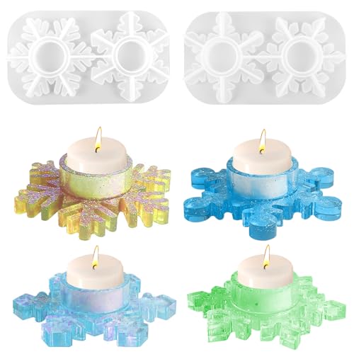 Gießformen Silikon Weihnachten Kerzenständer, 2 Stück Silikonform Schneeflocke, Silikonformen Gießformen Weihnachten, Schneeflocken Kerzenständer Silikonform, Epoxidharz Formen Weihnachten Gießformen Silikon Weihnachten Kerzenständer, 2 Stück Silikonform Schneeflocke, Silikonformen Gießformen Weihnachten, Schneeflocken Kerzenständer Silikonform, Epoxidharz Formen Weihnachten von Augesak
