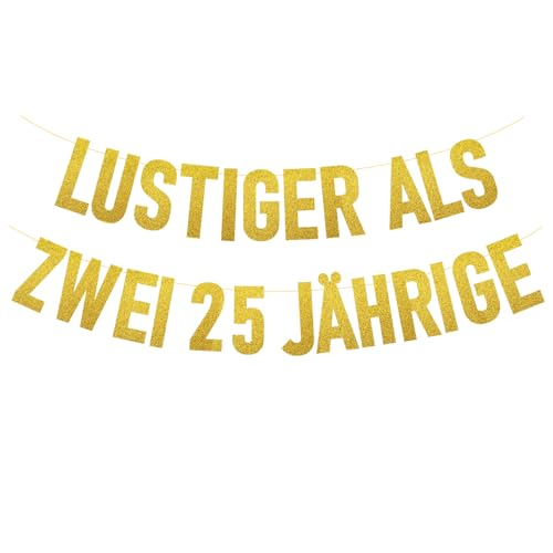 Glitzerbanner Lustige Banner,Lustiger Als Zwei 25 Jährige,50 Geburtstag Frau Deko,Partyzubehör für 50. Geburtstag Glitzerbanner Lustige Banner,Lustiger Als Zwei 25 Jährige,50 Geburtstag Frau Deko,Partyzubehör für 50. Geburtstag von Augesak