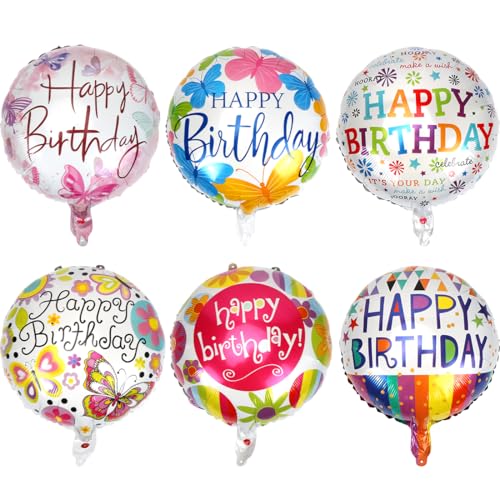 Luftballons Geburtstag,6 PCS Happy Birthday Luftballon,Folienballon Geburtstag,Helium Ballons Geburtstagsballon-Dekorationen für Kindergeburtstage,Happy birthday Deko Ballons Luftballons Geburtstag,6 PCS Happy Birthday Luftballon,Folienballon Geburtstag,Helium Ballons Geburtstagsballon-Dekorationen für Kindergeburtstage,Happy birthday Deko Ballons von Augesak